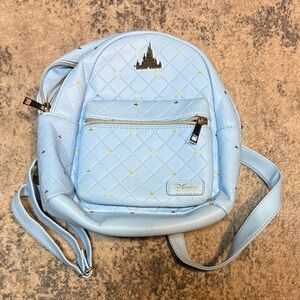 Disney Sky Blue Quilted Backpack